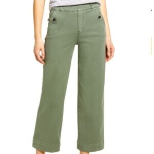 SPANX Wide Leg Twill Pull-On Pants